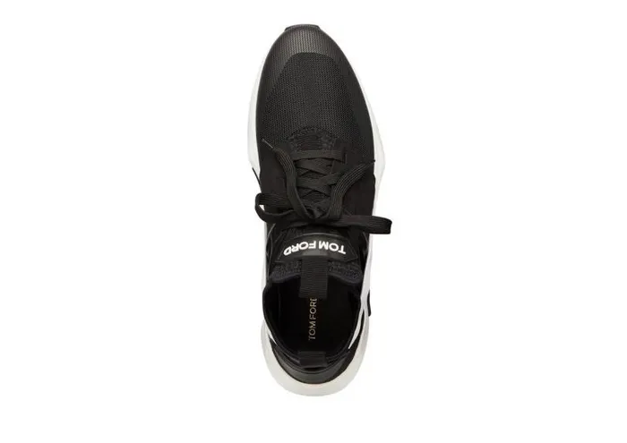 Men Sneakers Tom Ford Nylon Mesh Jago Sneaker Black