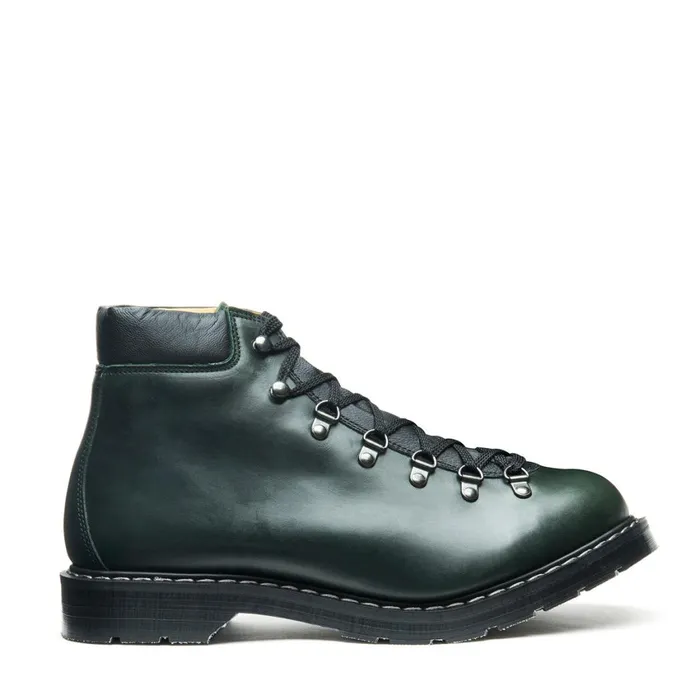 Men Solovair Hiker Boots Green Gaucho Urban Hiker