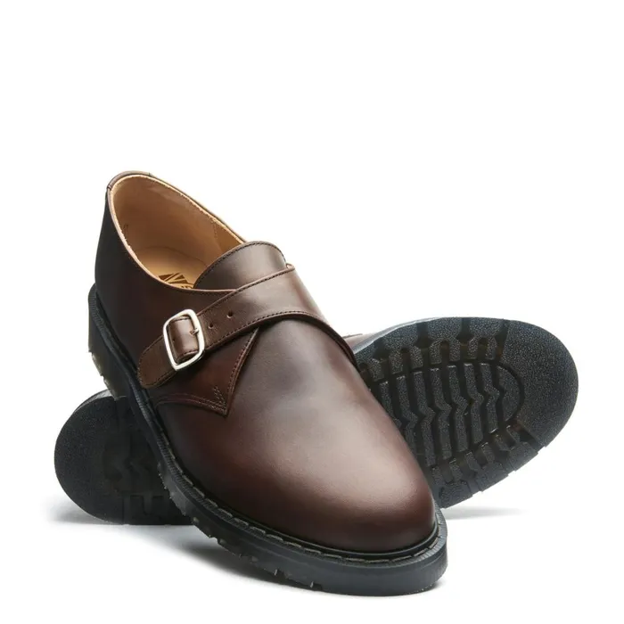 Men Solovair Monk Shoes Gaucho Crazy Horse Monk Shoe