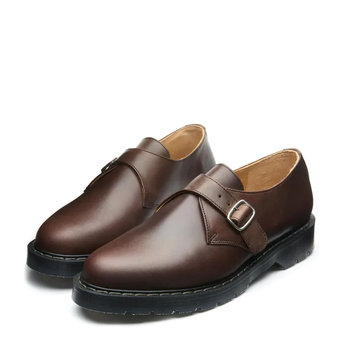 Men Solovair Monk Shoes Gaucho Crazy Horse Monk Shoe