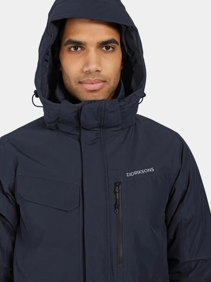 Men Stefan Jacket Dark Night Blue Didriksons Autumn Jackets