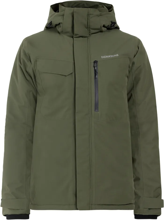Men Stefan Jacket Deep Green Didriksons Autumn Jackets