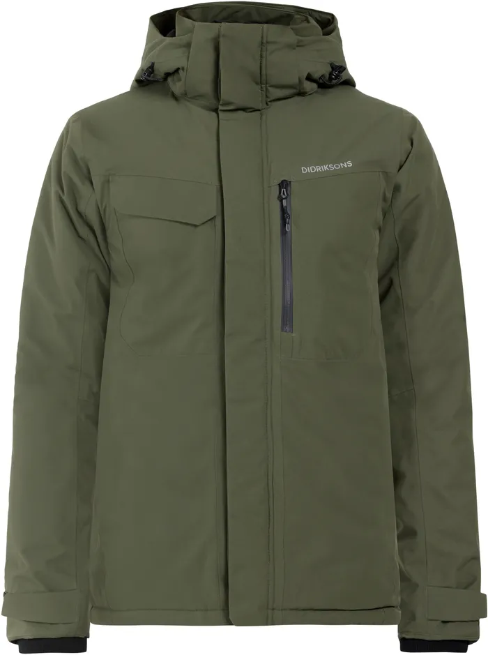 Men Stefan Jacket Deep Green Didriksons Autumn Jackets