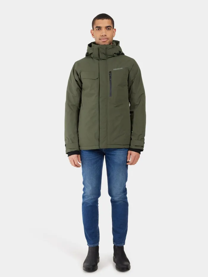 Men Stefan Jacket Deep Green Didriksons Autumn Jackets