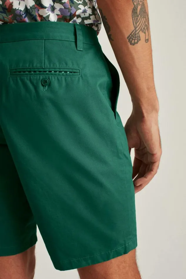 Men Stretch Washed Chino Shorts Sage Leaf Bonobos Chino Shorts