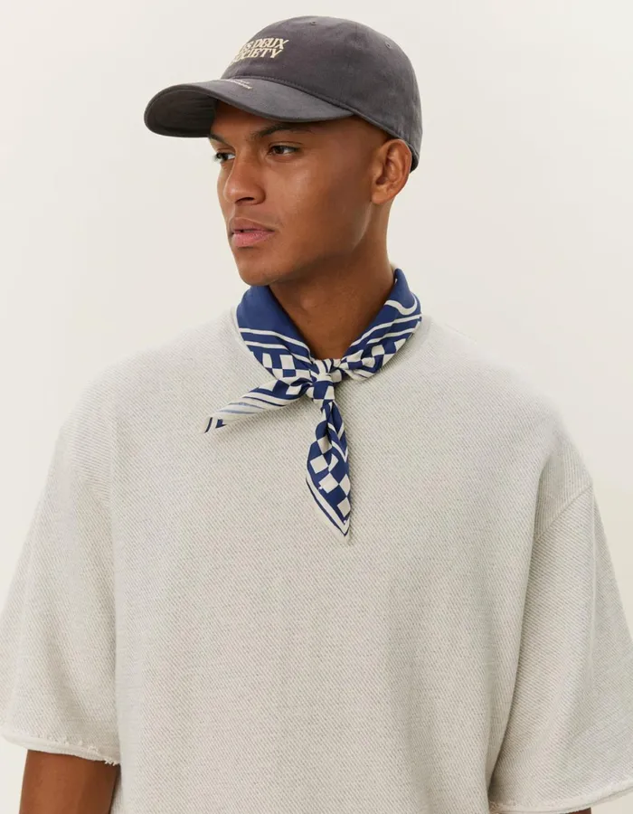 Men Sully Patch SS Sweatshirt 8211 Grey Melange Les Deux HoodiesSweatshirts
