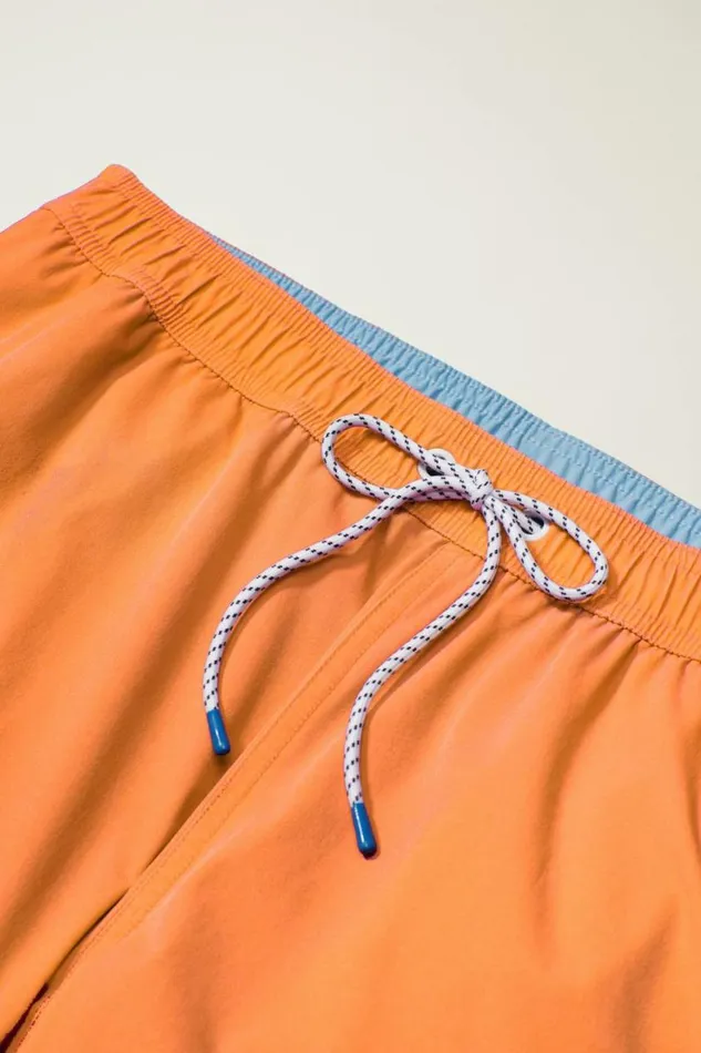 Men Sun Faded Riviera Swim Trunks Sun Faded Tangerine Bonobos Swim Trunks