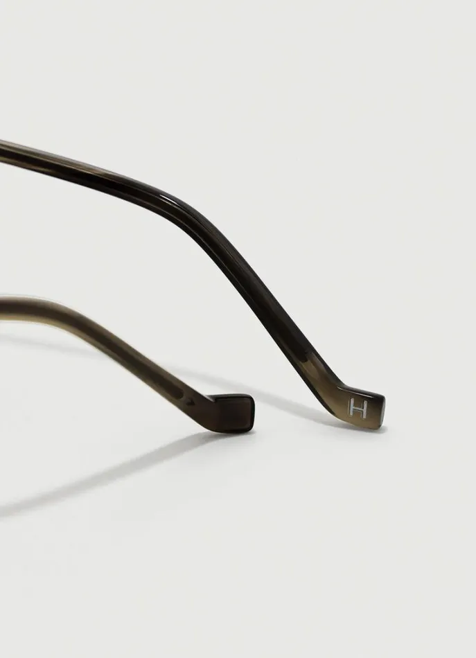Men Sunglasses Hackett London Square Sunglasses Khakigreen