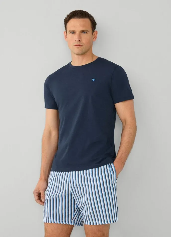 Men Swimwear Hackett London Striped Swim Shorts Navy