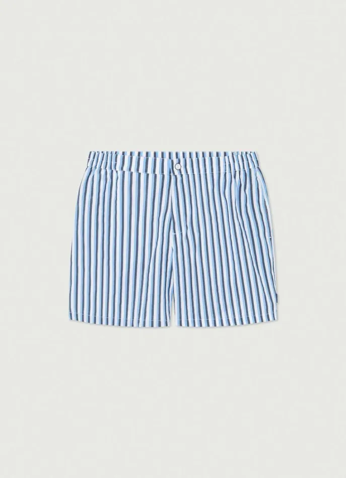 Men Swimwear Hackett London Striped Swim Shorts Navy