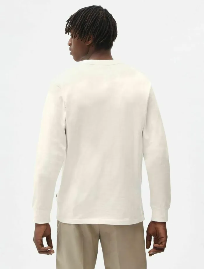 Men TShirts Dickies Storden Long Sleeve TShirt Ecru
