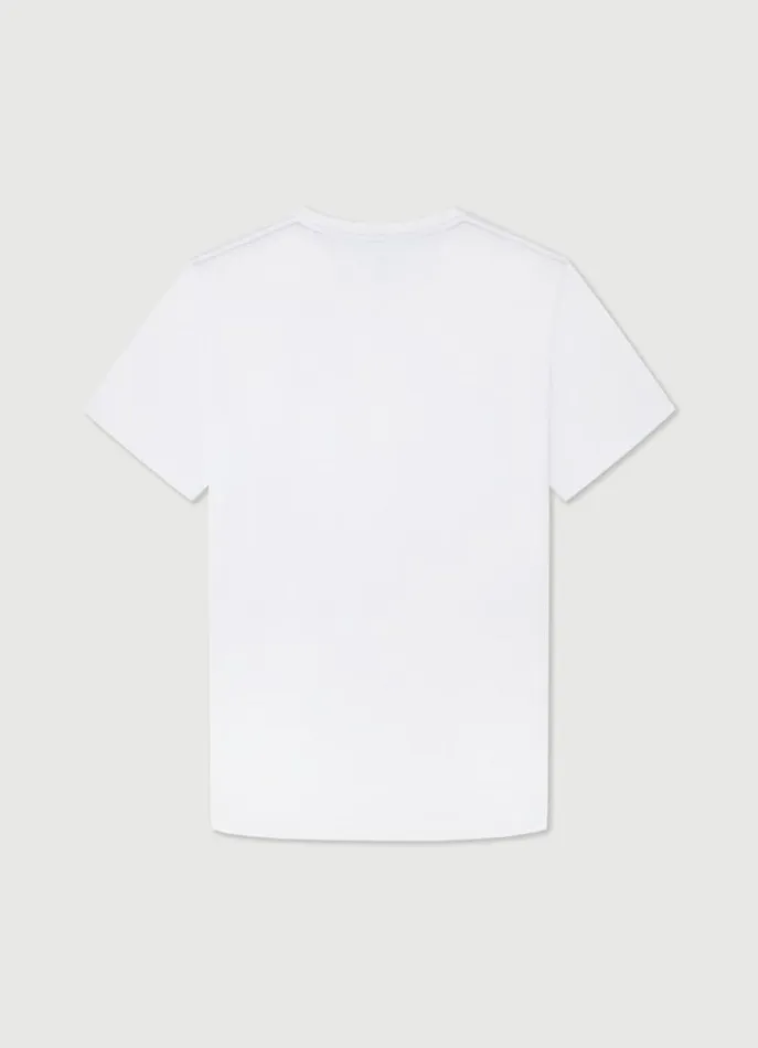 Men Tshirts Hackett London Classic Fit Beach TShirt White
