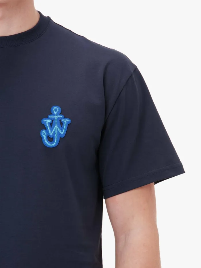 Men TShirts JW Anderson ANCHOR PATCH TSHIRT Navy Men TShirts JW Anderson ANCHOR PATCH TSHIRT Navy
