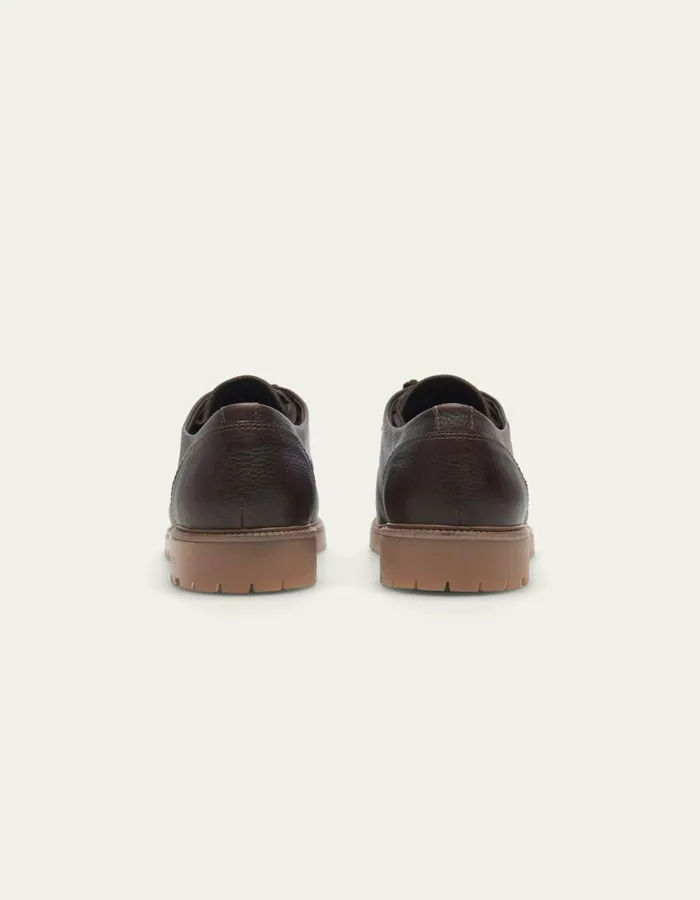 Men Taylor Leather Moc Toe Shoe 8211 Brown Les Deux Shoes