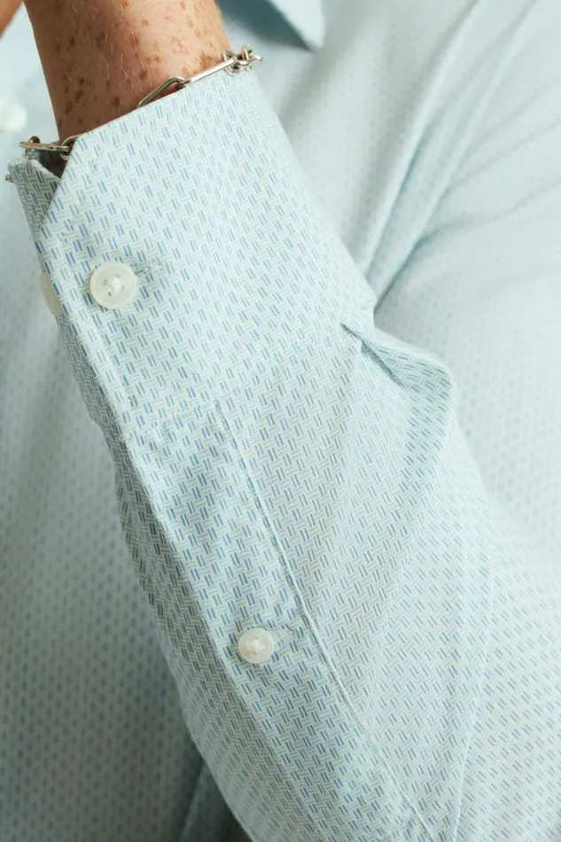 Men Tech Button Down Shirt Blue Duo Geo Bonobos Business Casual Shirts