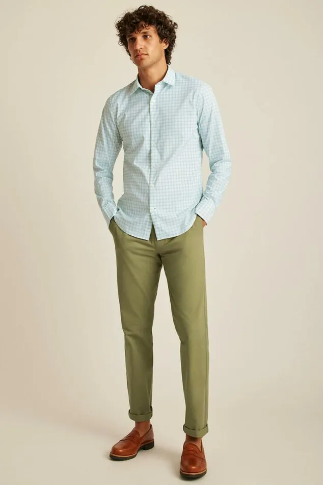 Men Tech Button Down Shirt Crystal Blues Plaid Bonobos Business Casual Shirts Men Tech Button Down Shirt Crystal Blues Plaid Bonobos Business Casual Shirts