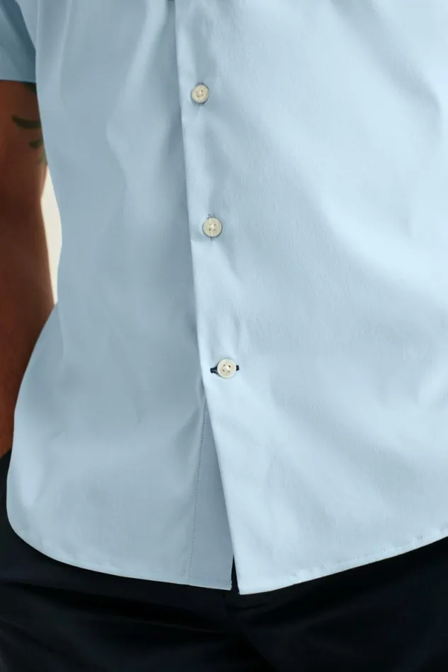 Men Tech Short Sleeve Shirt Blue Bonobos Short Sleeve Shirts
