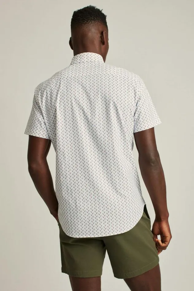 Men Tech Short Sleeve Shirt Paper Planes Bonobos Short Sleeve Shirts