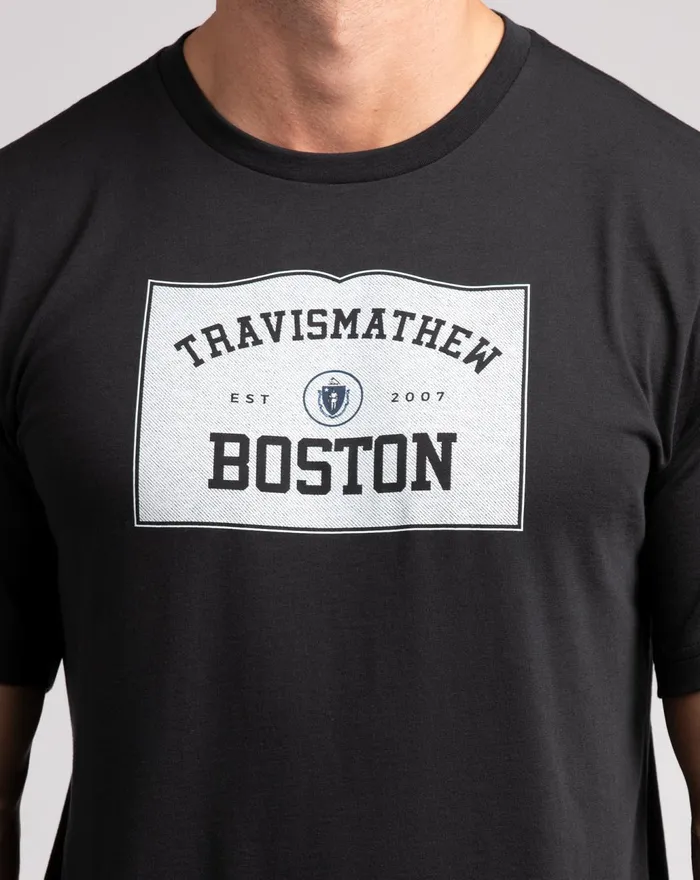 Men Tees TravisMathew TAKE THE T TEE Black