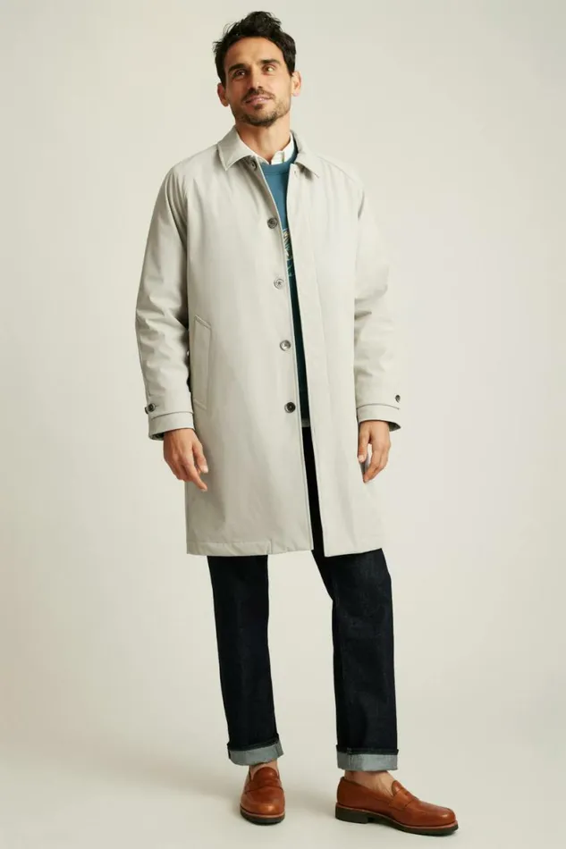 Men The Italian Mac Jacket Stone Beige Bonobos Jackets and Coats