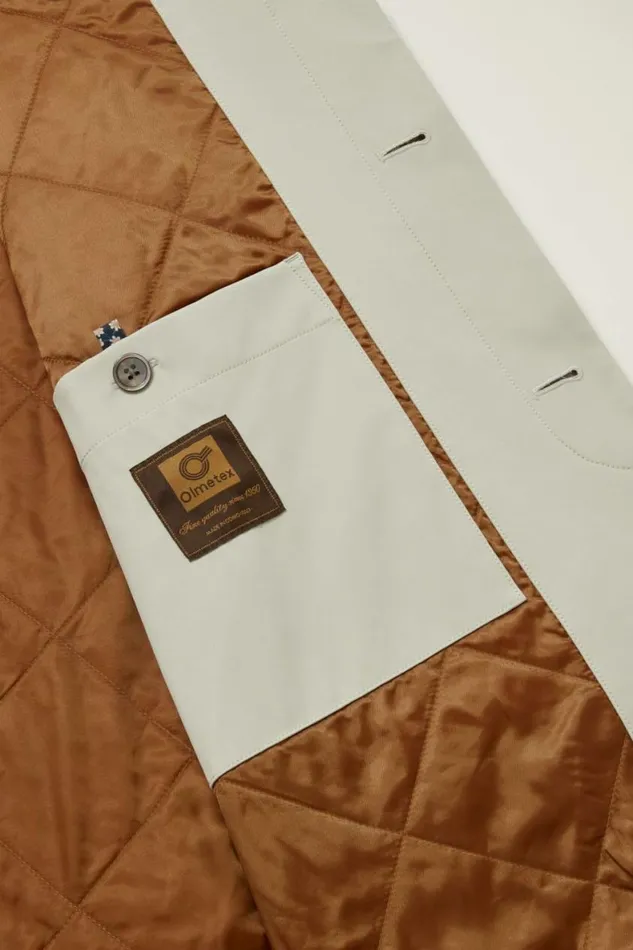 Men The Italian Mac Jacket Stone Beige Bonobos Jackets and Coats