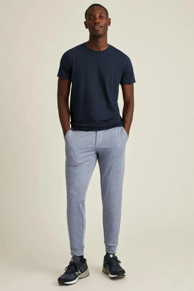 Men Thermal Homestretch Joggers Heather Navy Bonobos Joggers and Athleisure