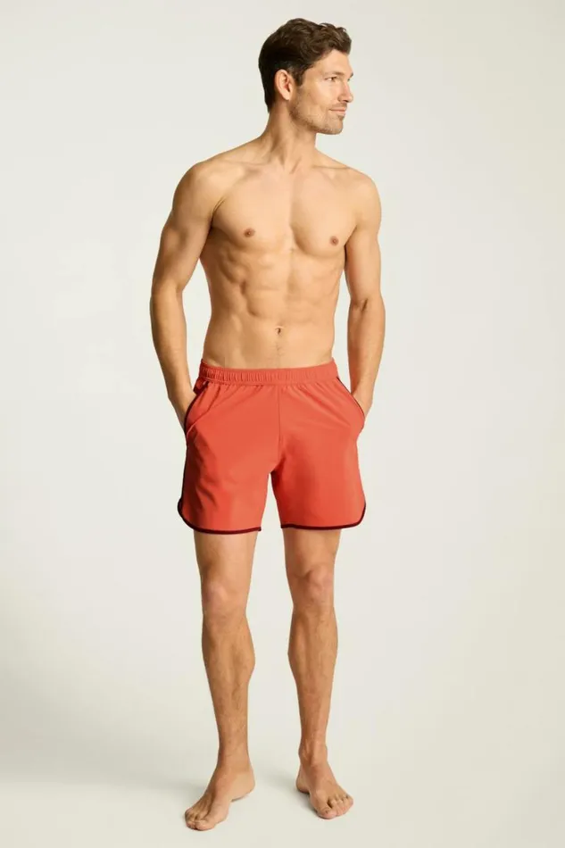 Men Throwback Swim Trunks Deep Sea Coral Bonobos Swim Trunks