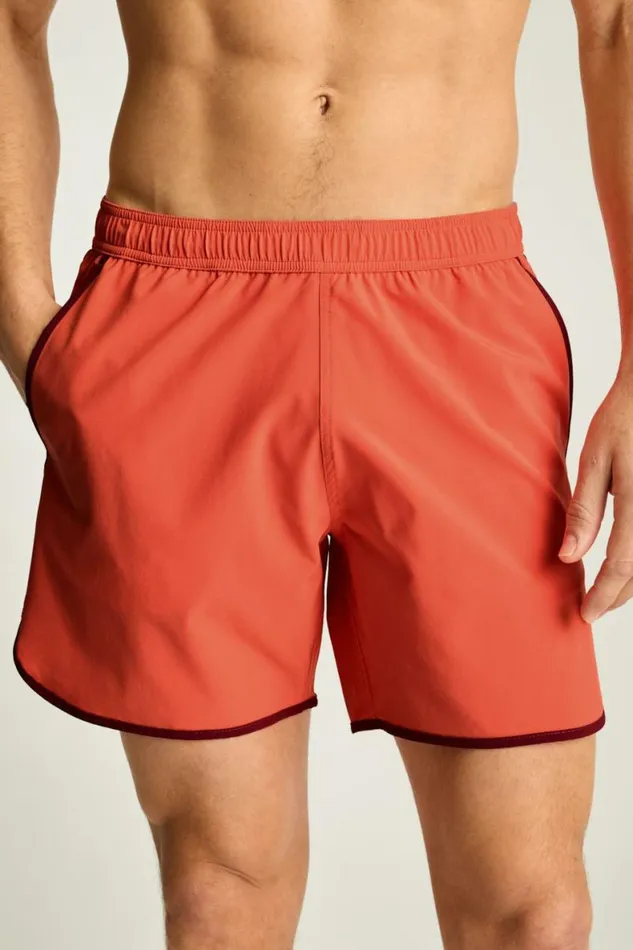 Men Throwback Swim Trunks Deep Sea Coral Bonobos Swim Trunks