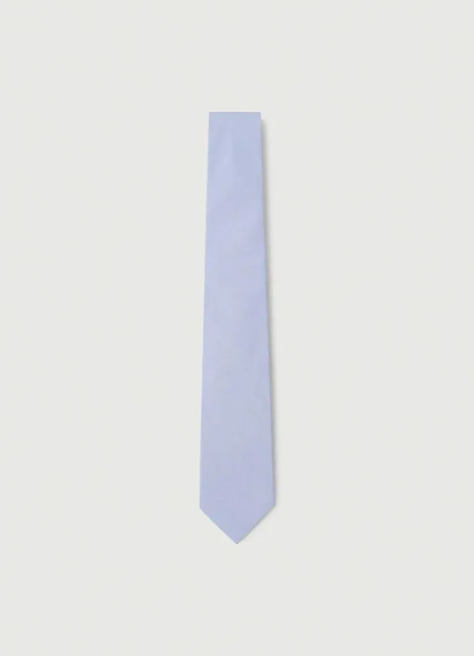 Men Ties and Pocket Squares Hackett London Solid Colour Silk Tie Sky Blue