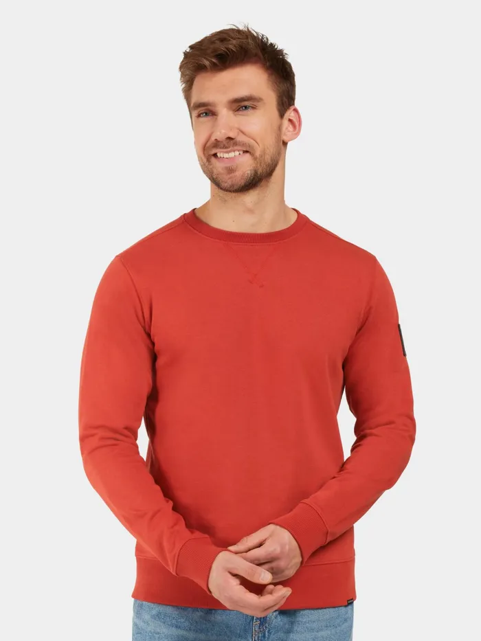 Men Tor Sweater Ochre Red Didriksons Hoodies and Sweatshirts