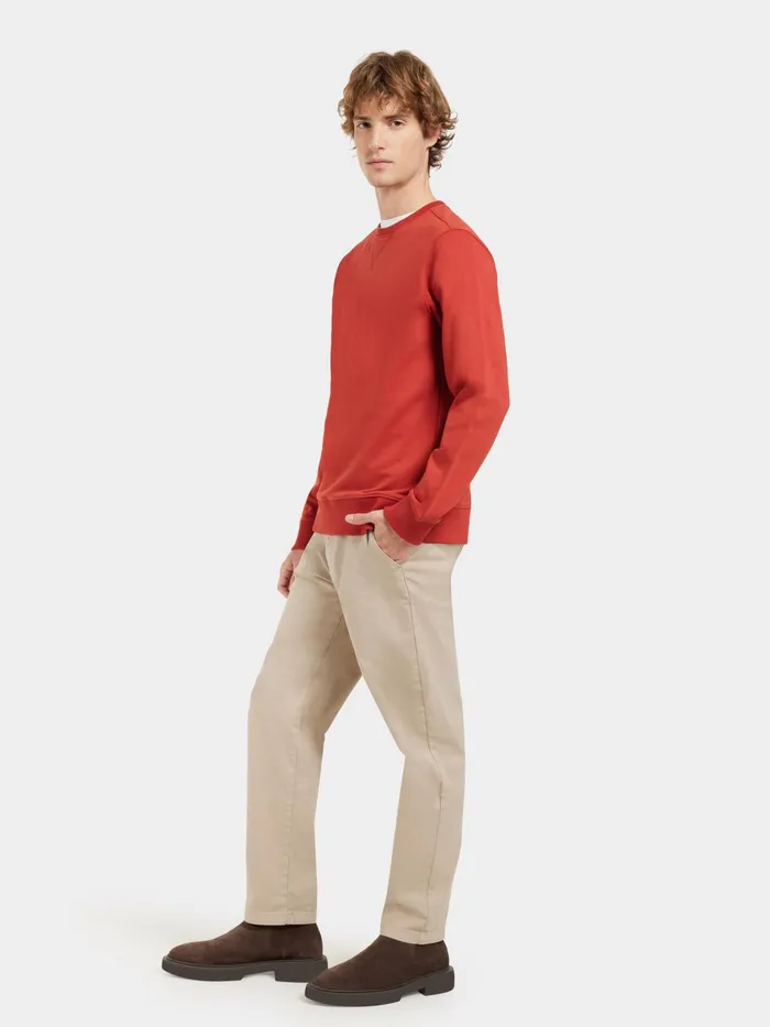 Men Tor Sweater Ochre Red Didriksons Hoodies and Sweatshirts