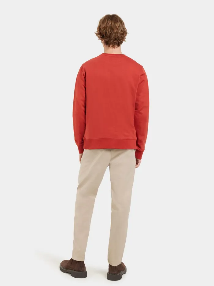 Men Tor Sweater Ochre Red Didriksons Hoodies and Sweatshirts