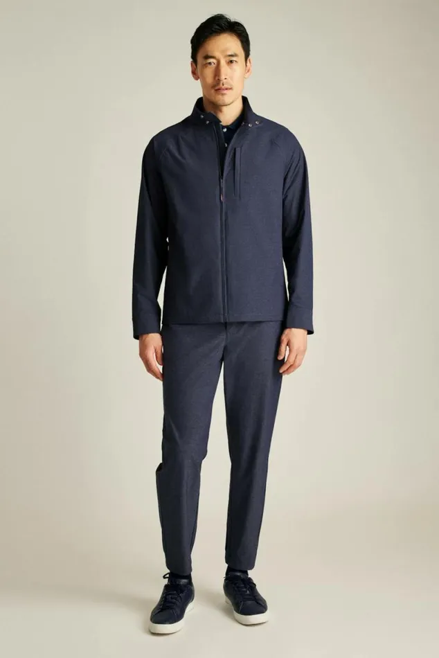 Men Tour Harrington Golf Jacket Maritime Blue Bonobos Golf Outerwear and Layering Men Tour Harrington Golf Jacket Maritime Blue Bonobos Golf Outerwear and Layering