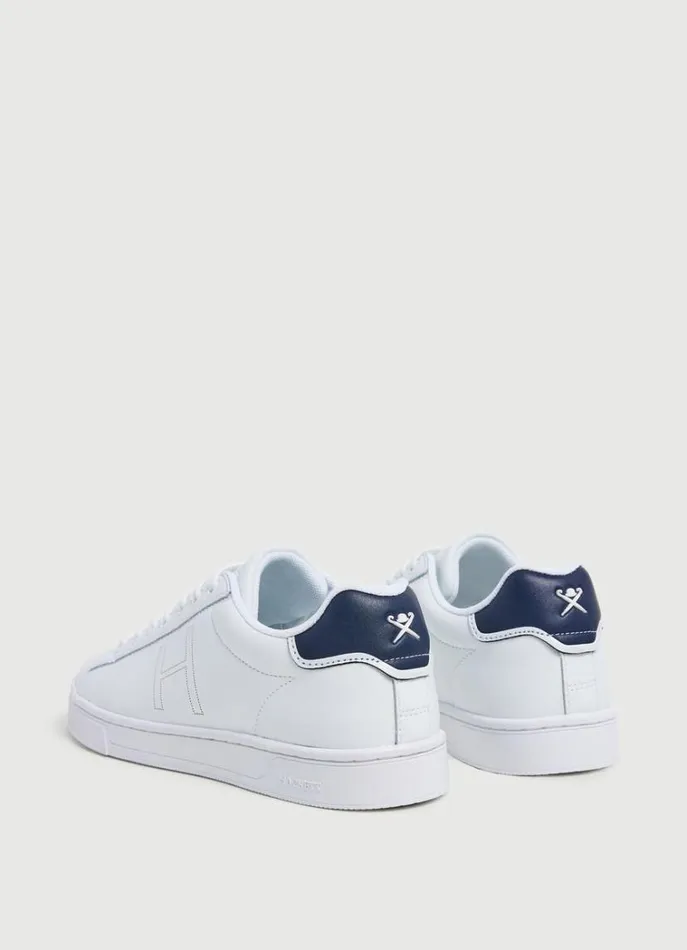 Men Trainers Hackett London TwoTone Leather Trainers White