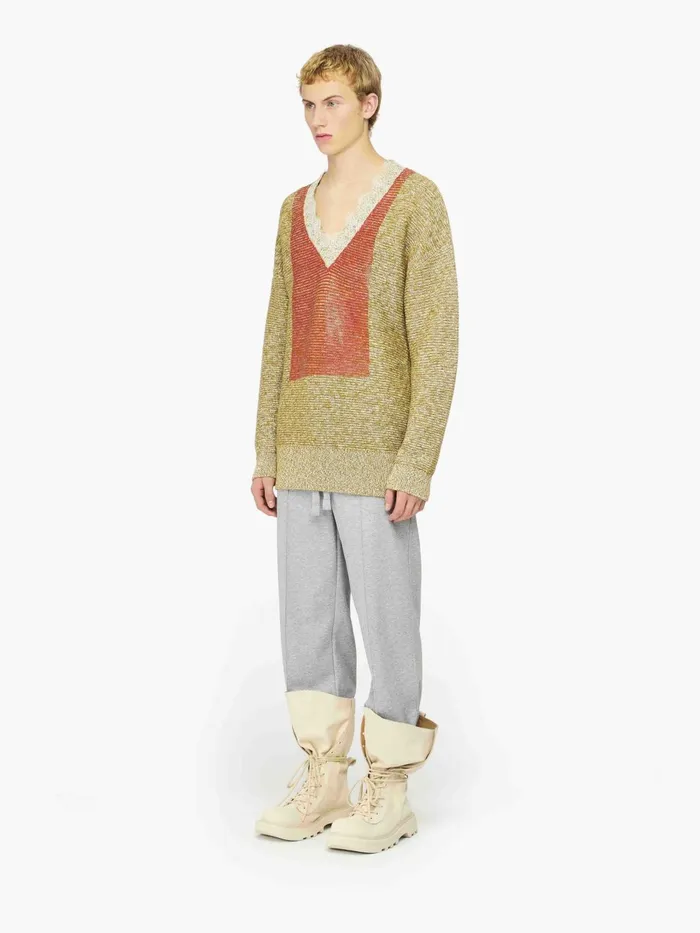 Men Trousers and Shorts JW Anderson PINTUCK TRACKPANTS Grey Melange Men Trousers and Shorts JW Anderson PINTUCK TRACKPANTS Grey Melange
