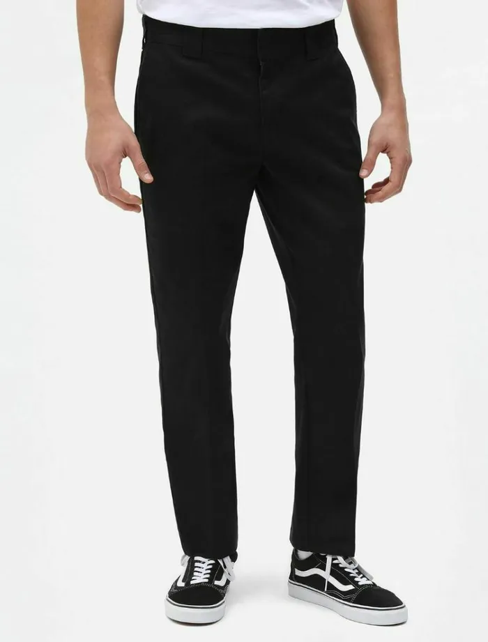 Men Trousers Dickies 872 Slim Fit Work Pant Black