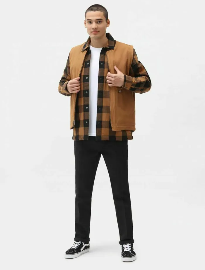 Men Trousers Dickies 872 Slim Fit Work Pant Black