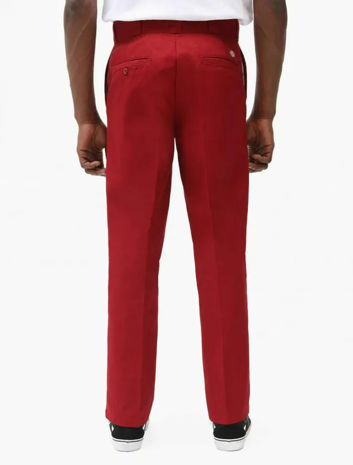 Men Trousers Dickies 874 Original Fit Work Pant Bikg Red