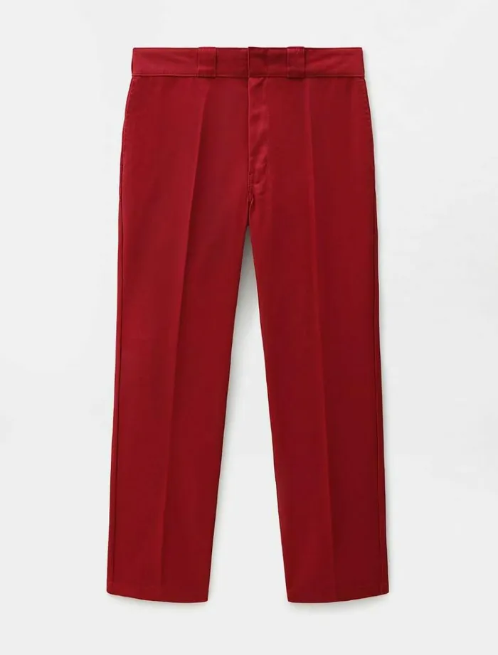 Men Trousers Dickies 874 Original Fit Work Pant Bikg Red