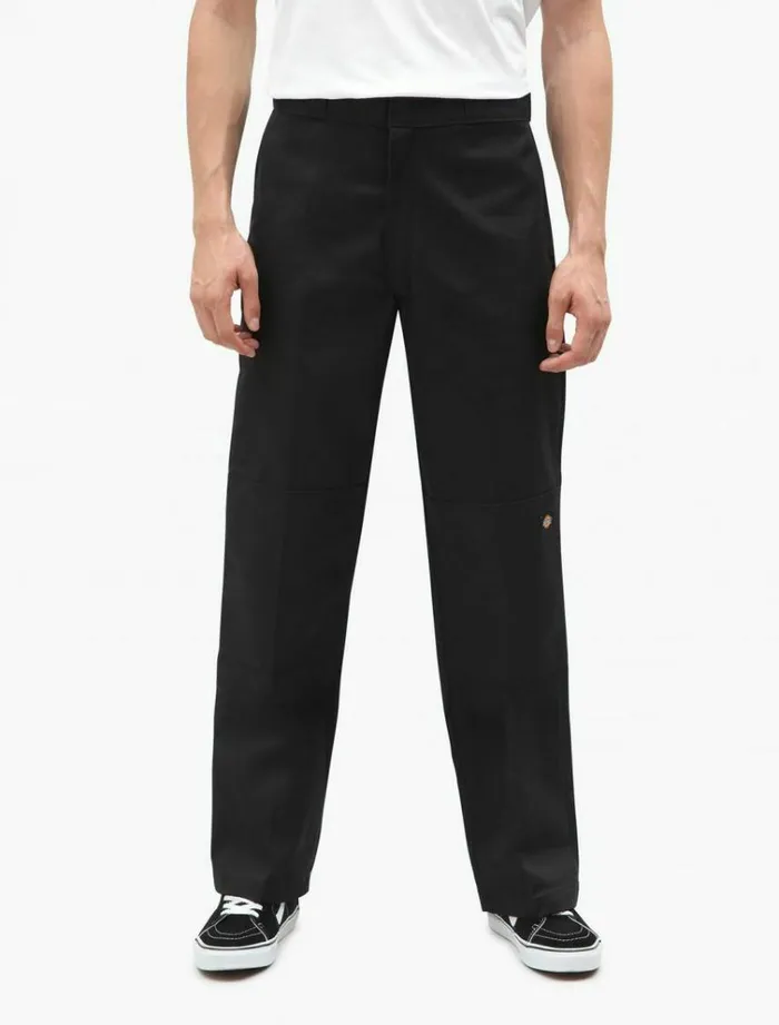 Men Trousers Dickies Double Knee Work Pant Black