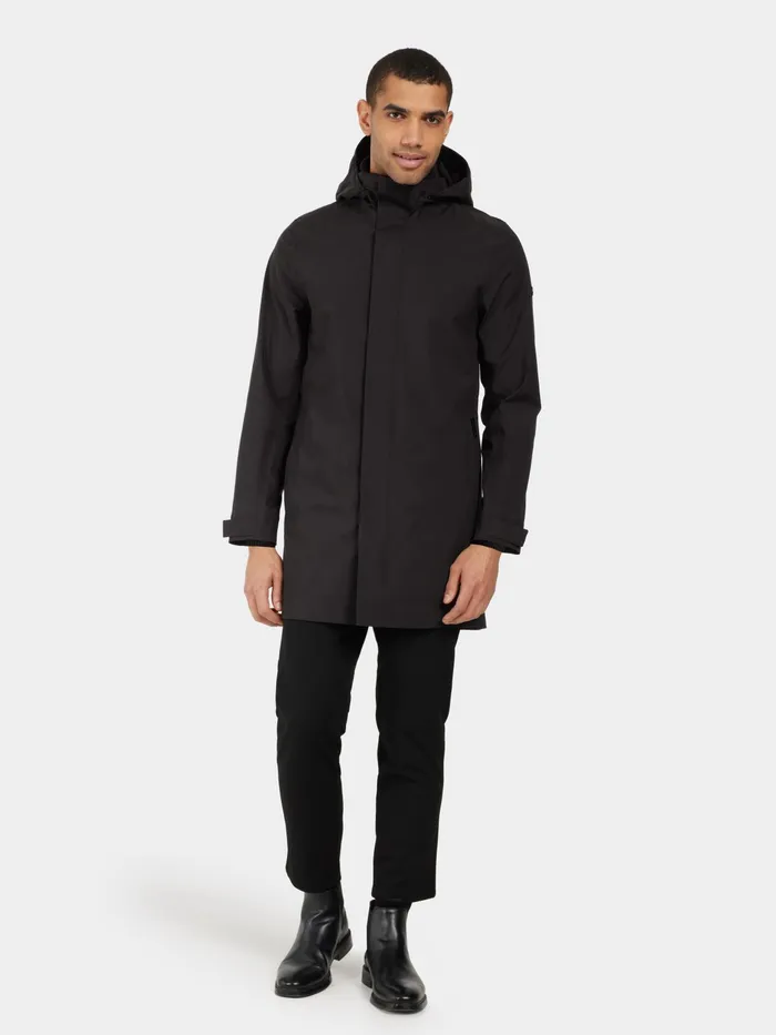 Men Tyr Parka Black Didriksons Lightweight Jackets