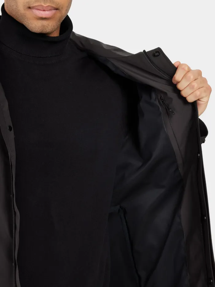 Men Tyr Parka Black Didriksons Lightweight Jackets