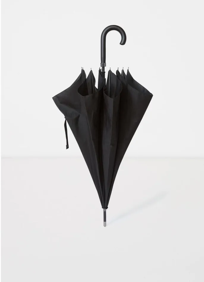 Men Umbrellas Hackett London Classic Umbrella With Wooden Handle Black Not Available