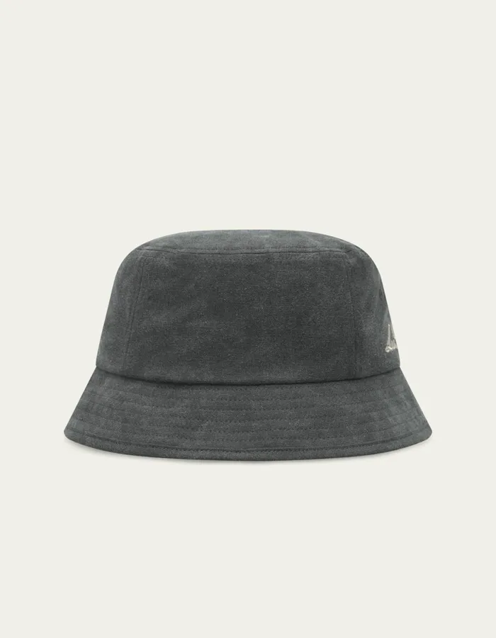 Men Washed Bucket Hat 8211 BlackBlack Les Deux CapsHats