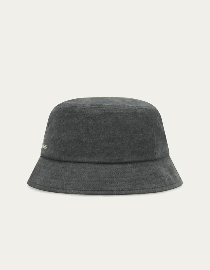 Men Washed Bucket Hat 8211 BlackBlack Les Deux CapsHats