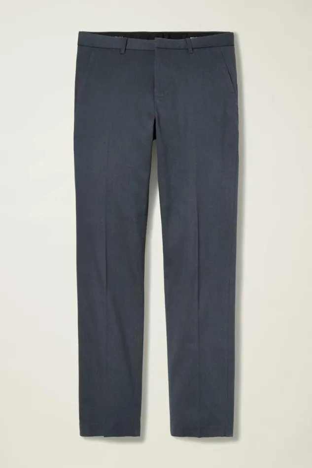 Men Weekday Warrior Dress Pants Monday Steel Blue Yarn Dye Bonobos Dress Pants