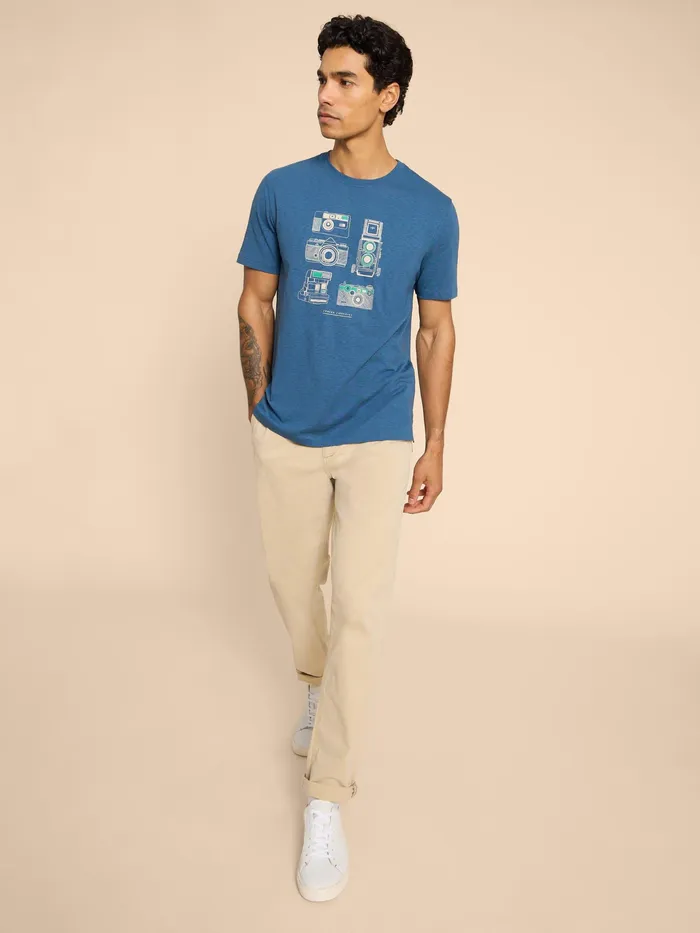 Men White Stuff Clothing Camera Chronicles Graphic Tee