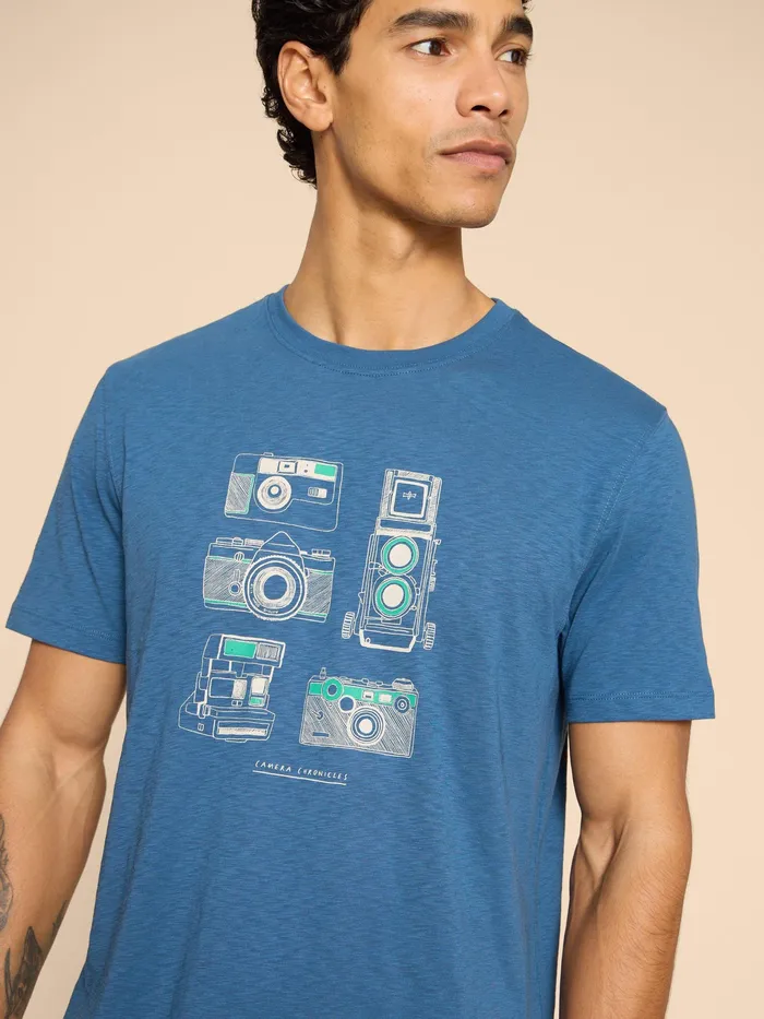 Men White Stuff Clothing Camera Chronicles Graphic Tee Men White Stuff Clothing Camera Chronicles Graphic Tee