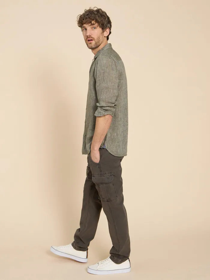 Men White Stuff Clothing Pembroke LS Linen Shirt