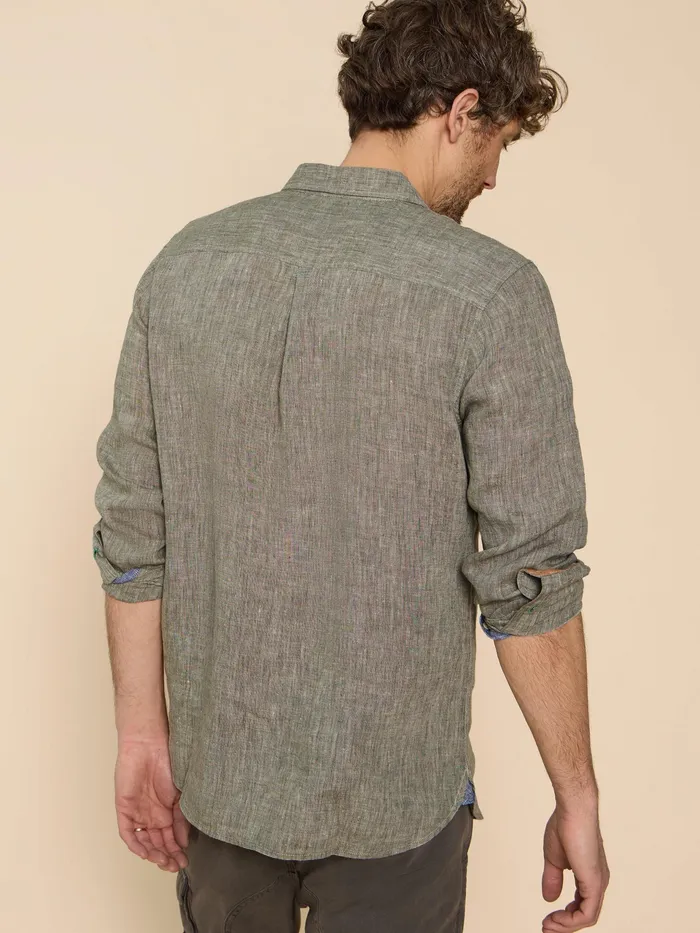 Men White Stuff Clothing Pembroke LS Linen Shirt